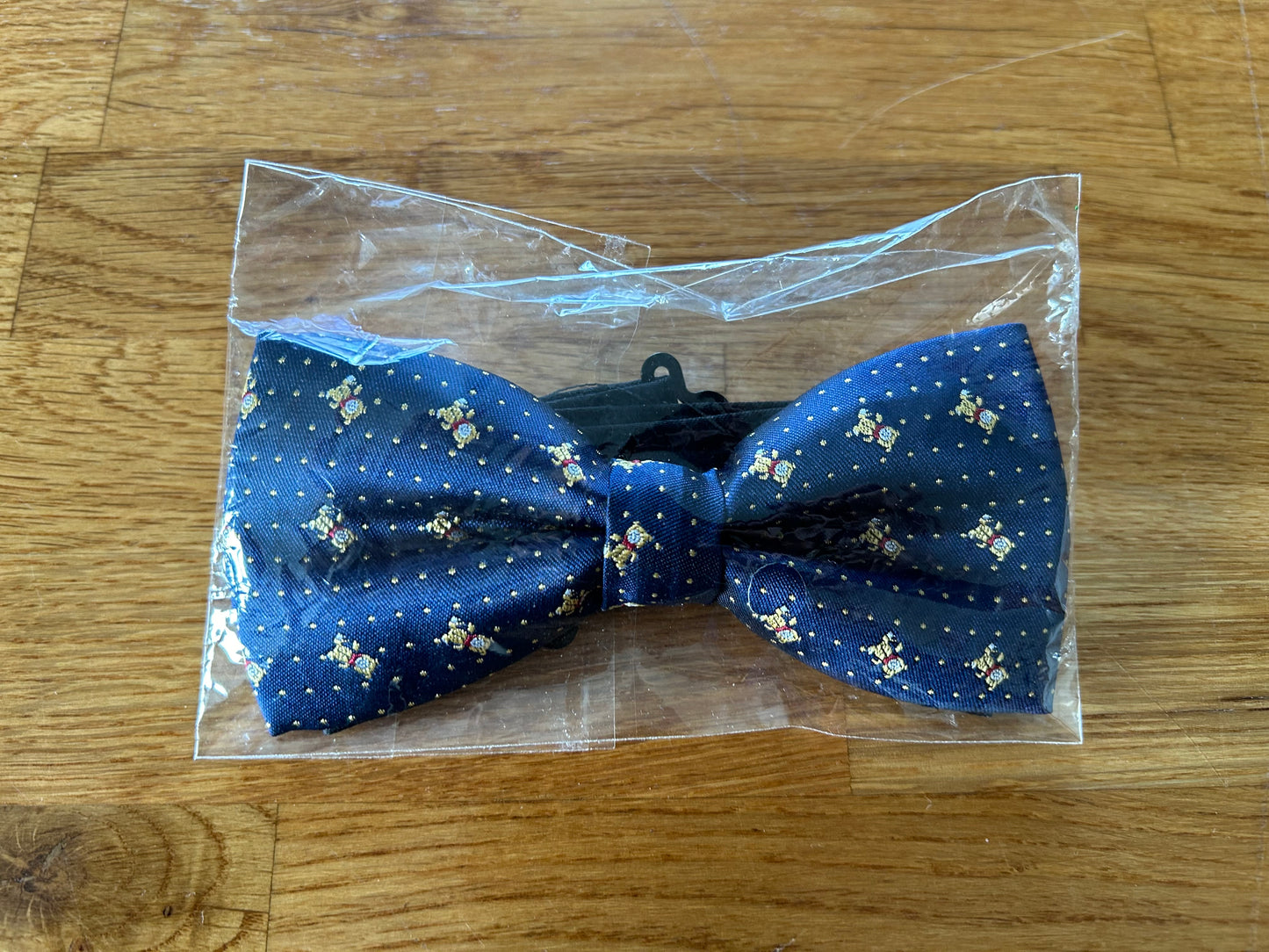 Navy teddy bear bow tie