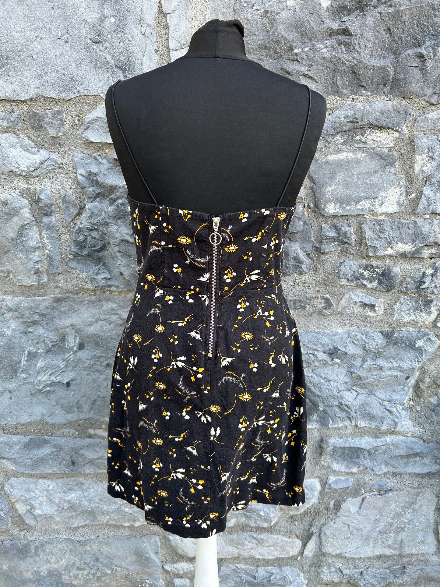 Floral black dress uk 8