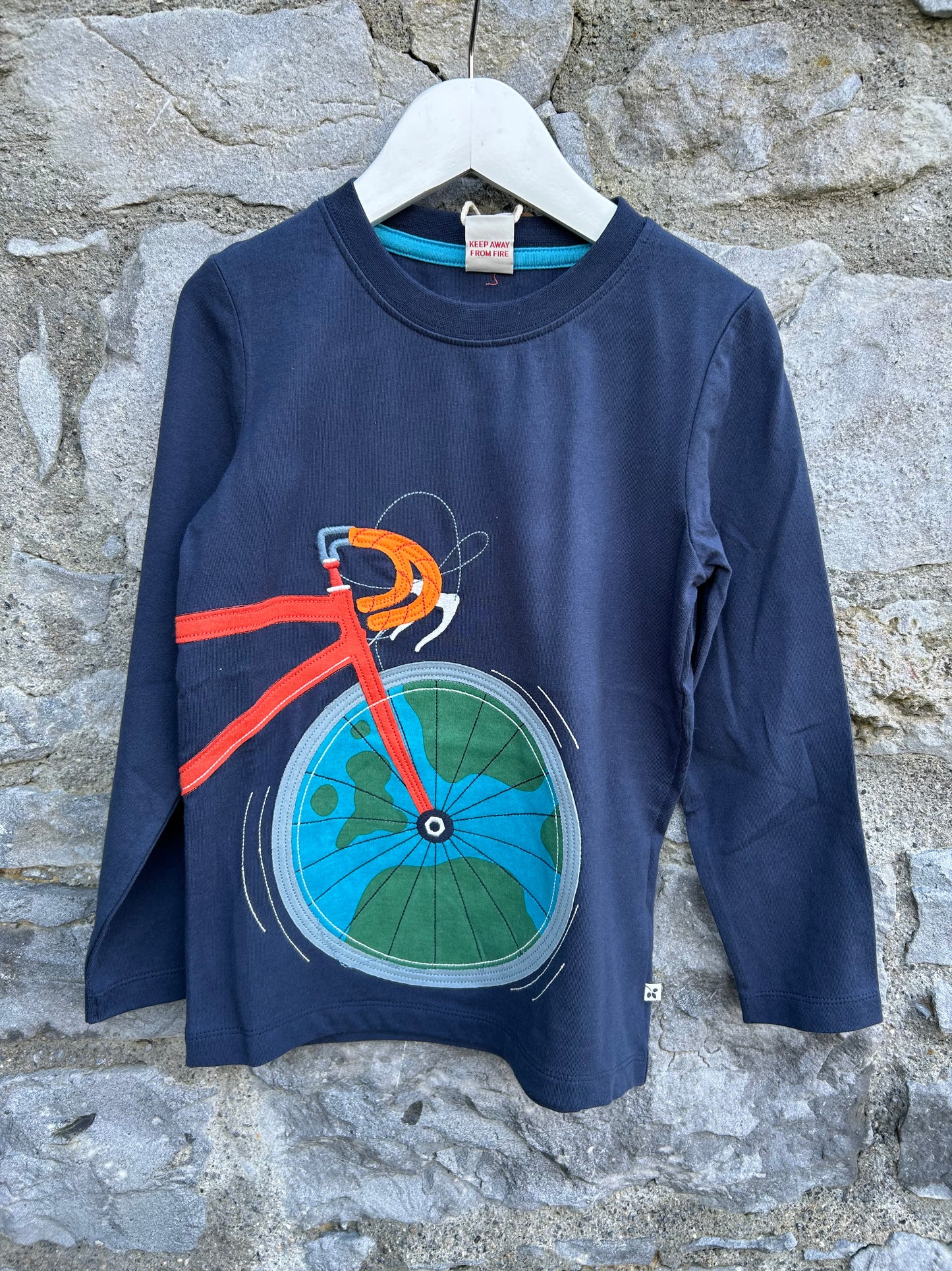 Bike navy T-shirt   6-7y (116-122cm)