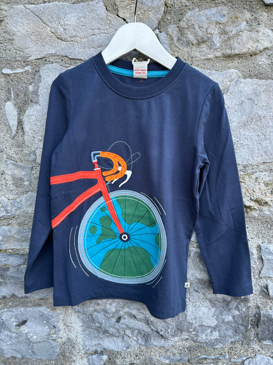 Bike navy T-shirt   6-7y (116-122cm)