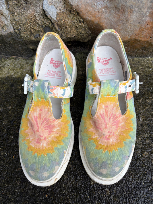 Tie-dye canvas shoes  uk 5 (eu 38)