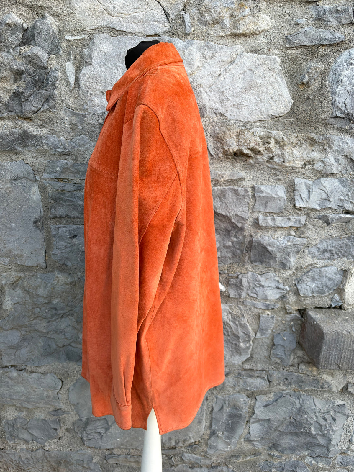 80s rusty suede shirt uk 14-16