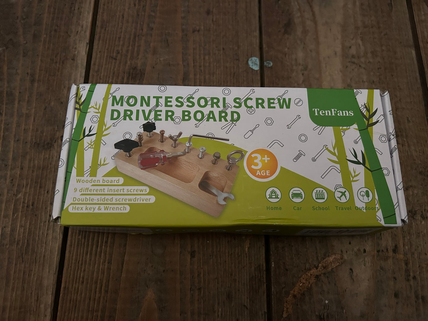 Montessori screw driver board