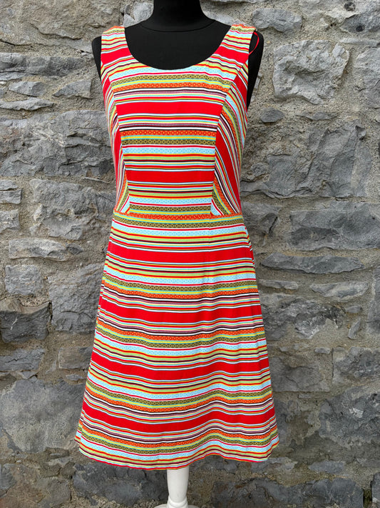 Red stripy dress uk 12