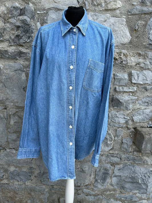 90s denim shirt XL