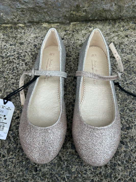 Gold ombré glitter shoes  uk 13 (eu 32)