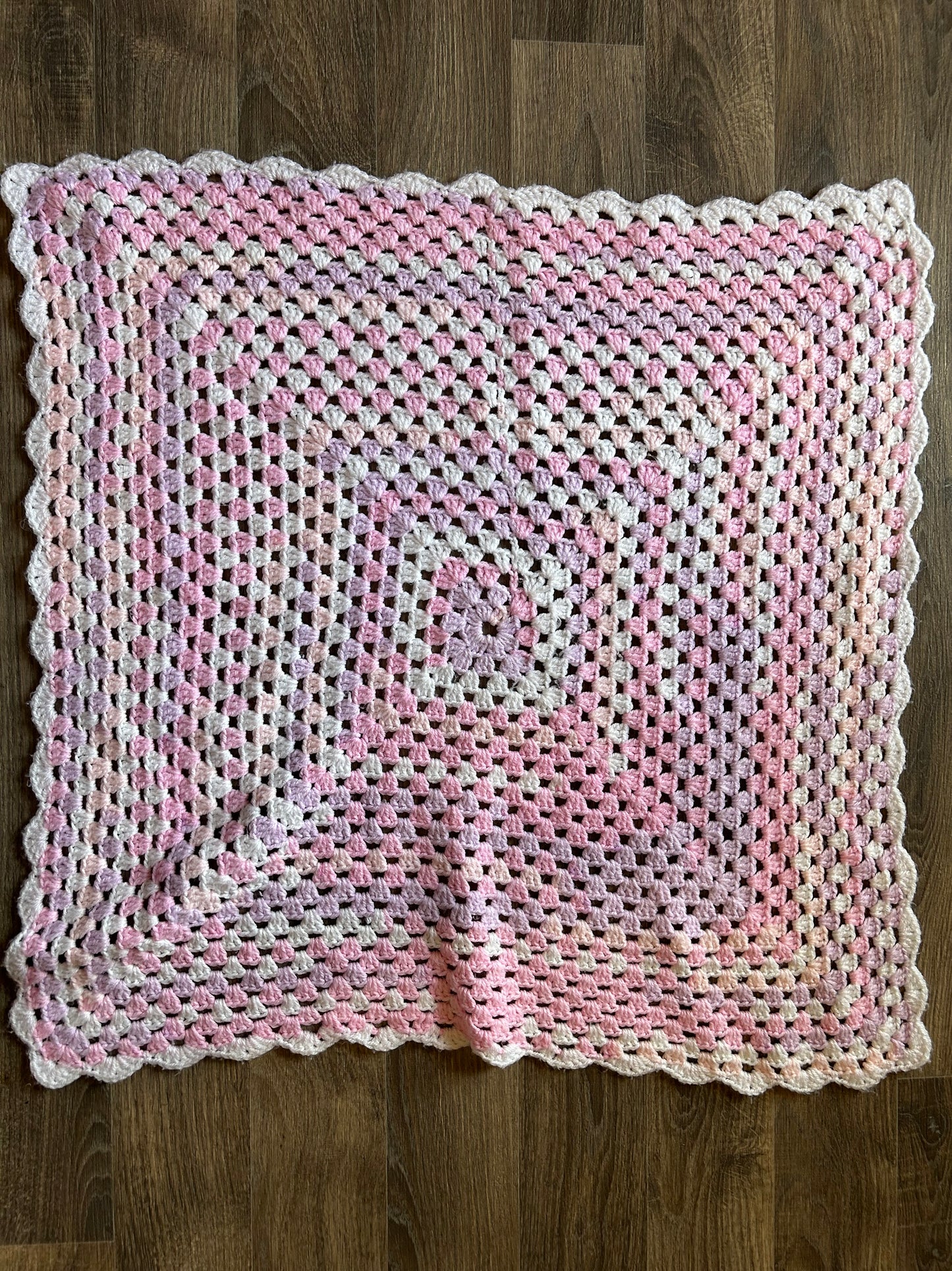 Pink&white blanket