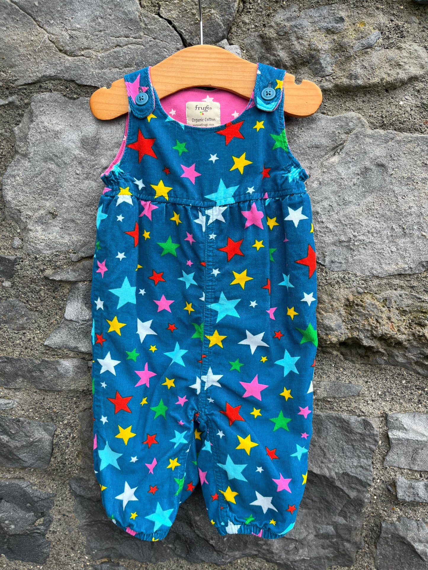 Stars cord dungarees   3-6m (62-68cm)