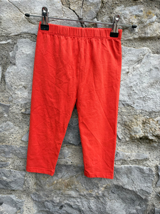 Orange cropped leggings 4y (104cm)