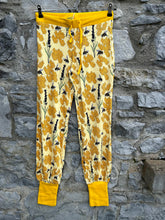 Load image into Gallery viewer, Yellow bees baggy pants uk 10-12
