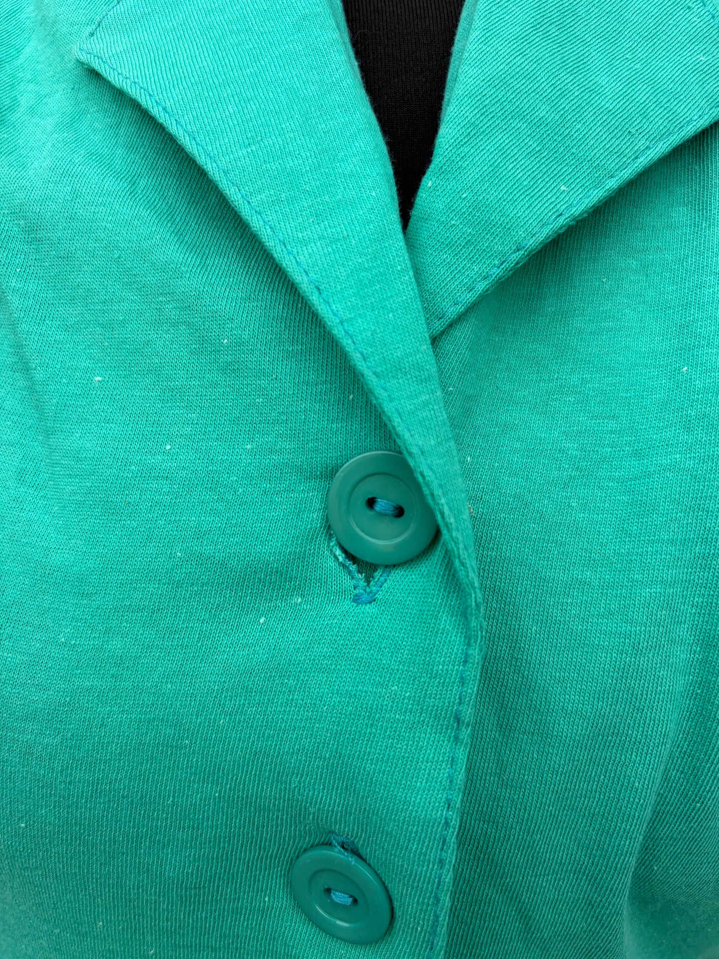 80s green waistcoat top uk 8-10