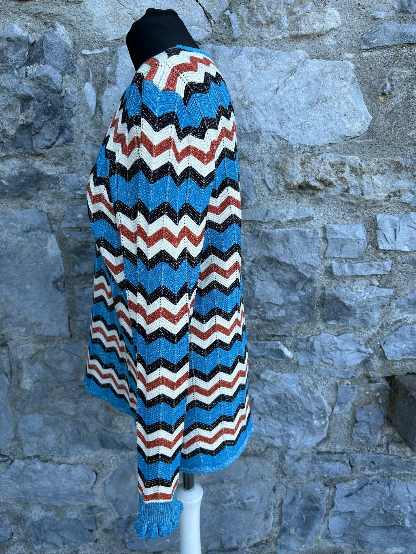 Blue chevron jumper uk 14