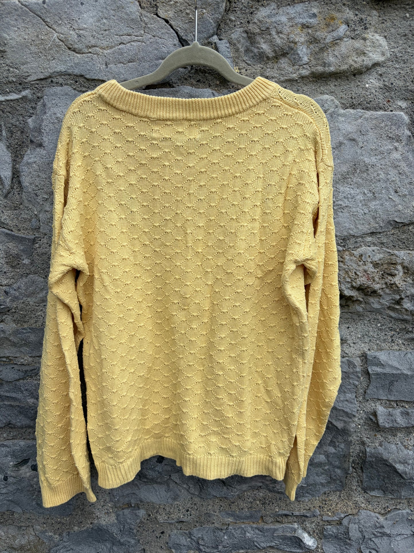 Yellow embroidered jumper  7-8y (122-128cm)