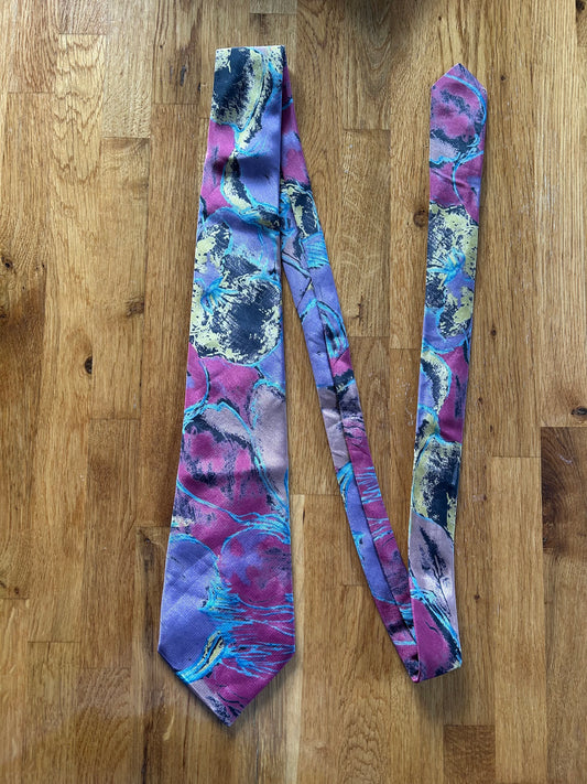 Purple&pink abstract tie