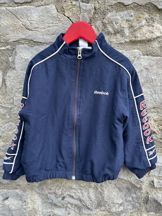 Y2K navy sport jacket 5-6y (110-116cm)