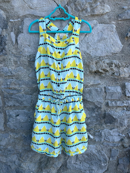 Green&yellow spotty jumpsuit  11y (146cm)