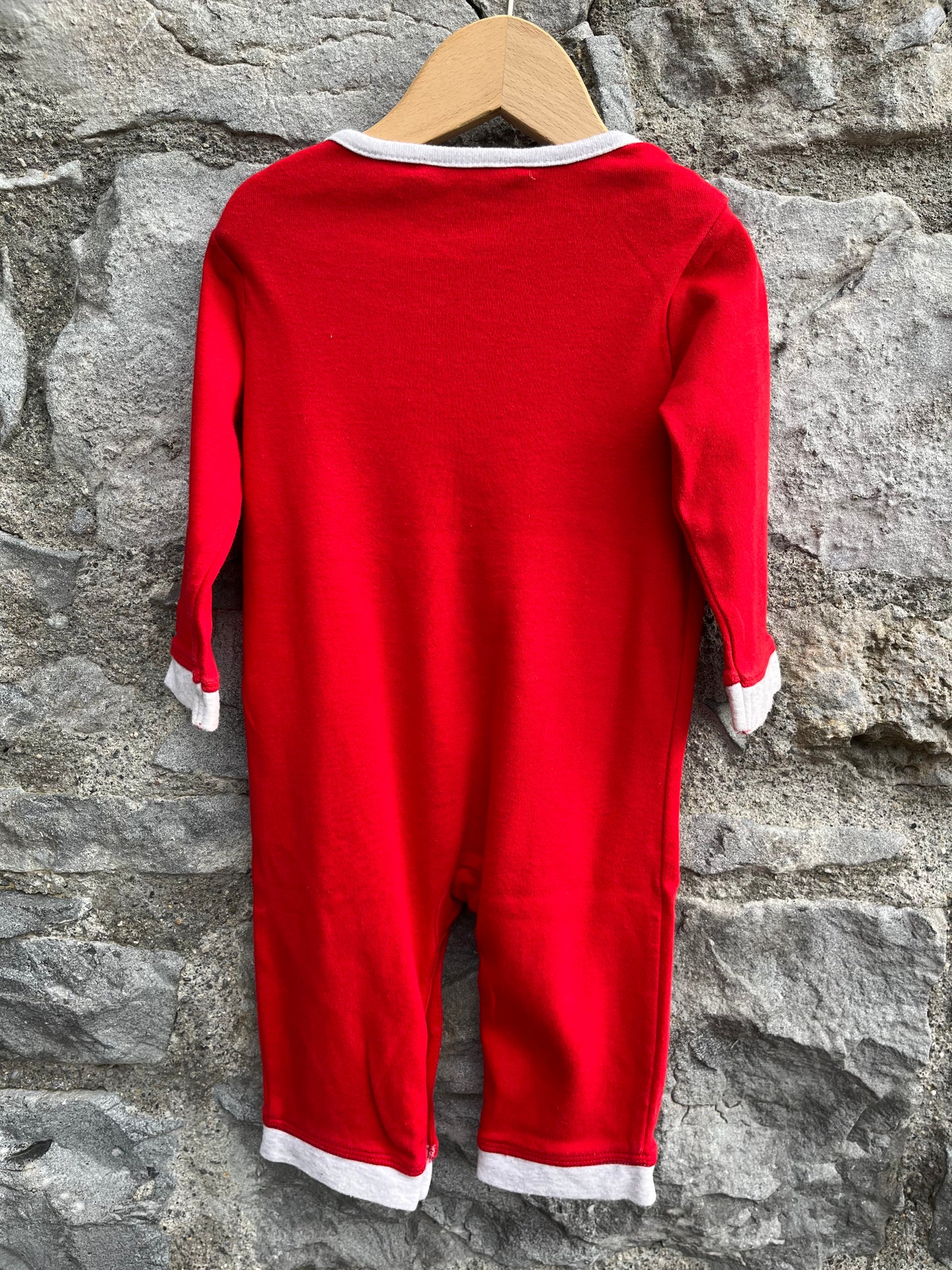 Raccoon red onesie    3-6m (62-68cm)