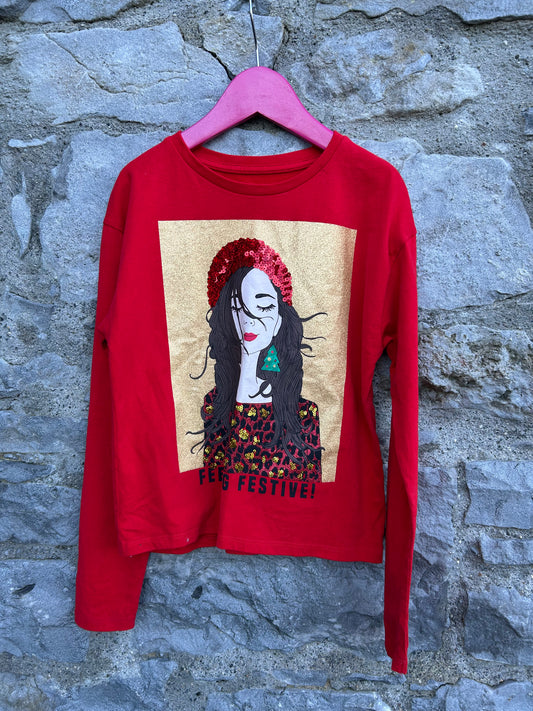 Feel Festive top  8-9y (128-134cm)