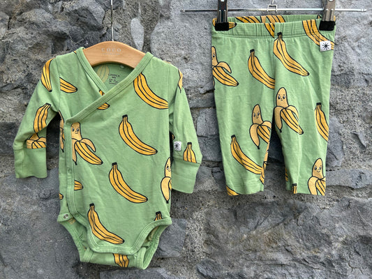 Bananas green vest&pants  0-1m (50-56cm)