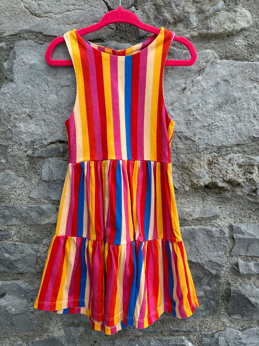 Colourful stripy dress 3-4y (98-104cm)