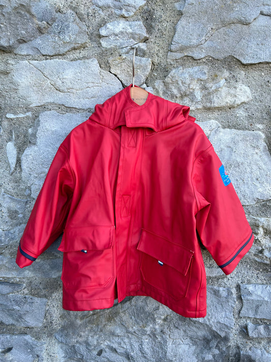 Red raincoat  12-18m (80-86cm)