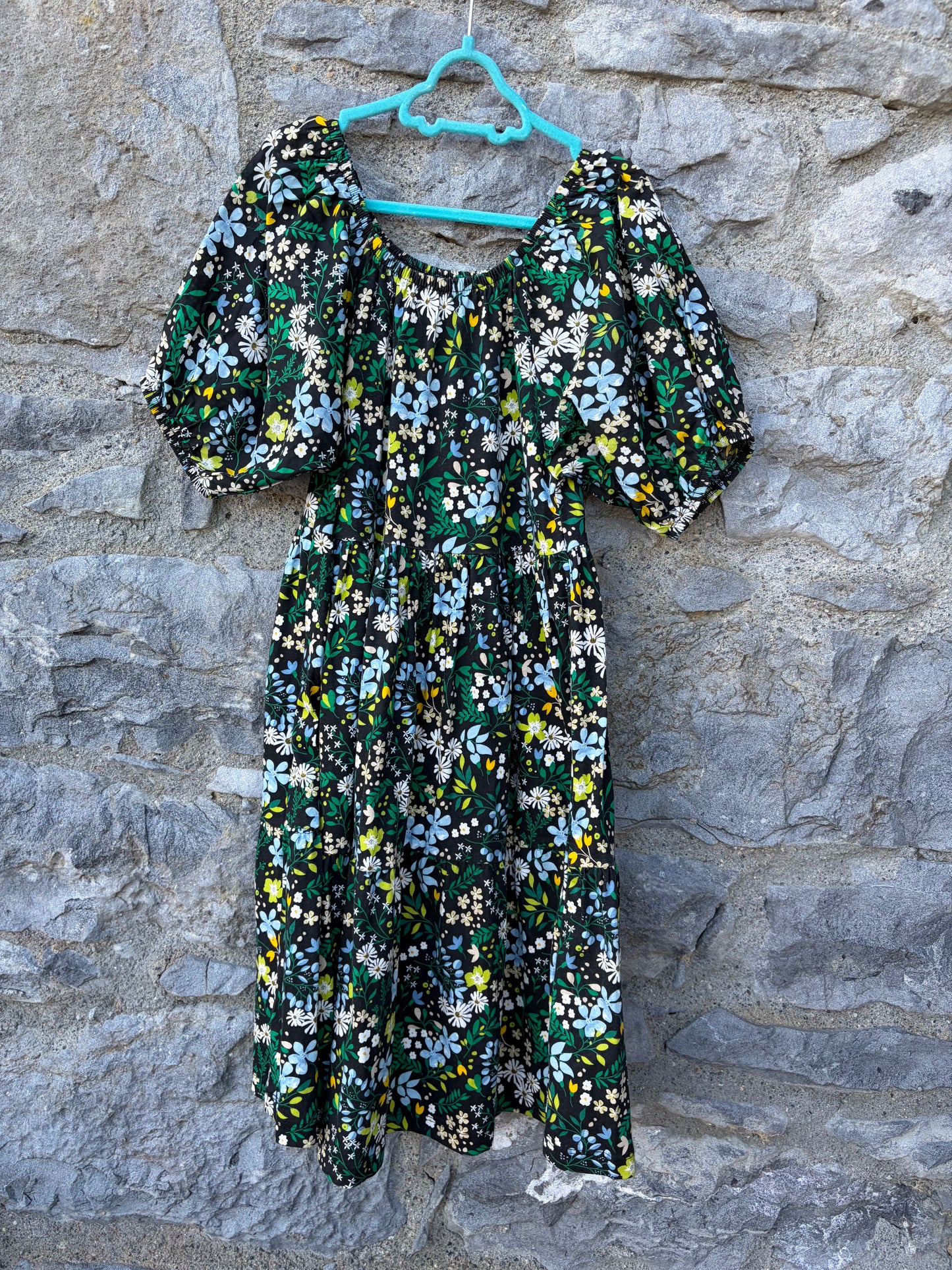 Blue meadow flowers dress 11-12y (146-152cm)