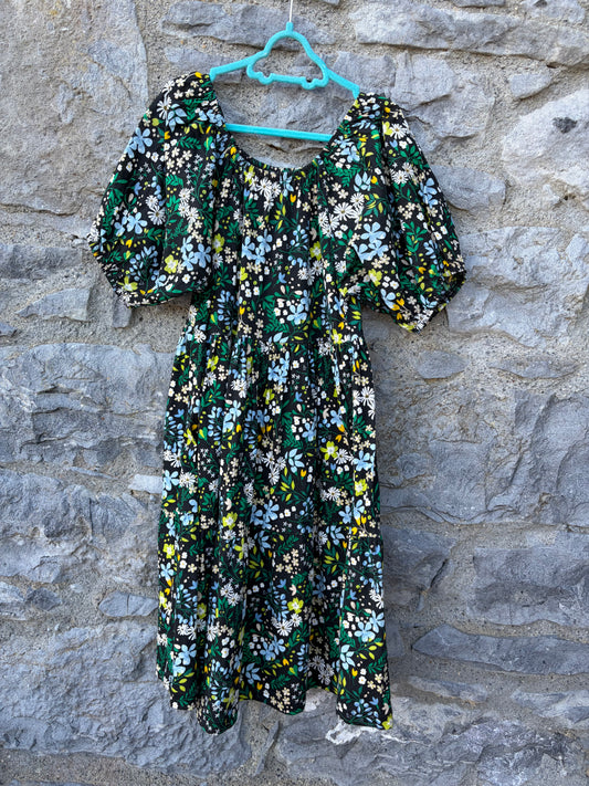 Blue meadow flowers dress 11-12y (146-152cm)