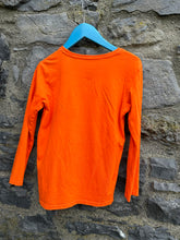 Load image into Gallery viewer, Space mission orange top  8-9y (128-134cm)
