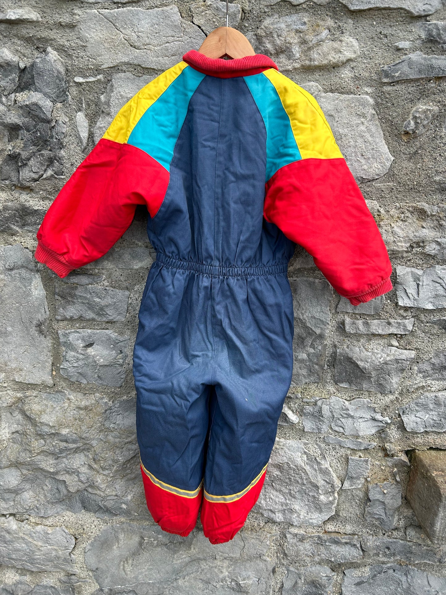 80s colourful winter suit  3-4y (98-104cm)