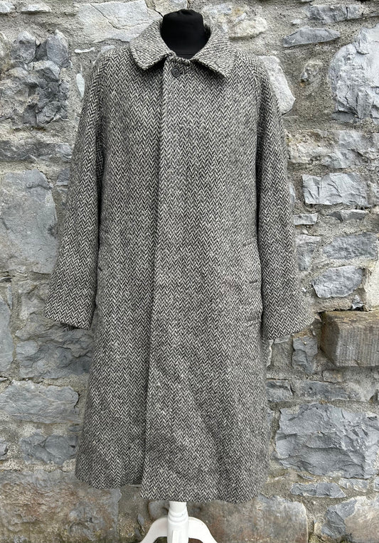 Tweed Wool Coat Medium