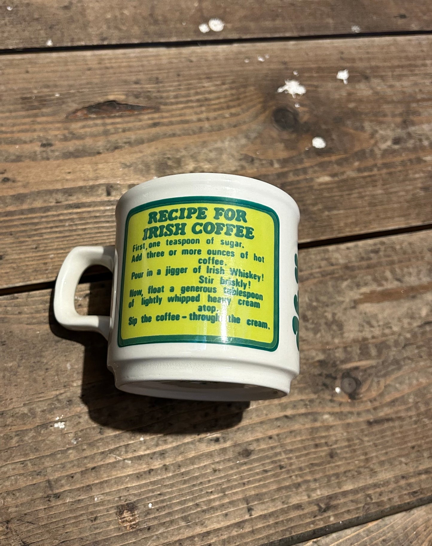 Irish coffee cup