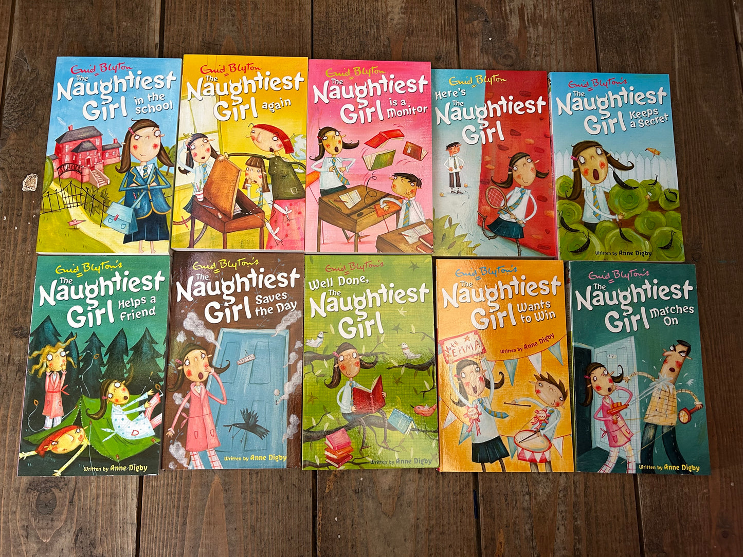 The Naughtiest girl set by Enid Blyton