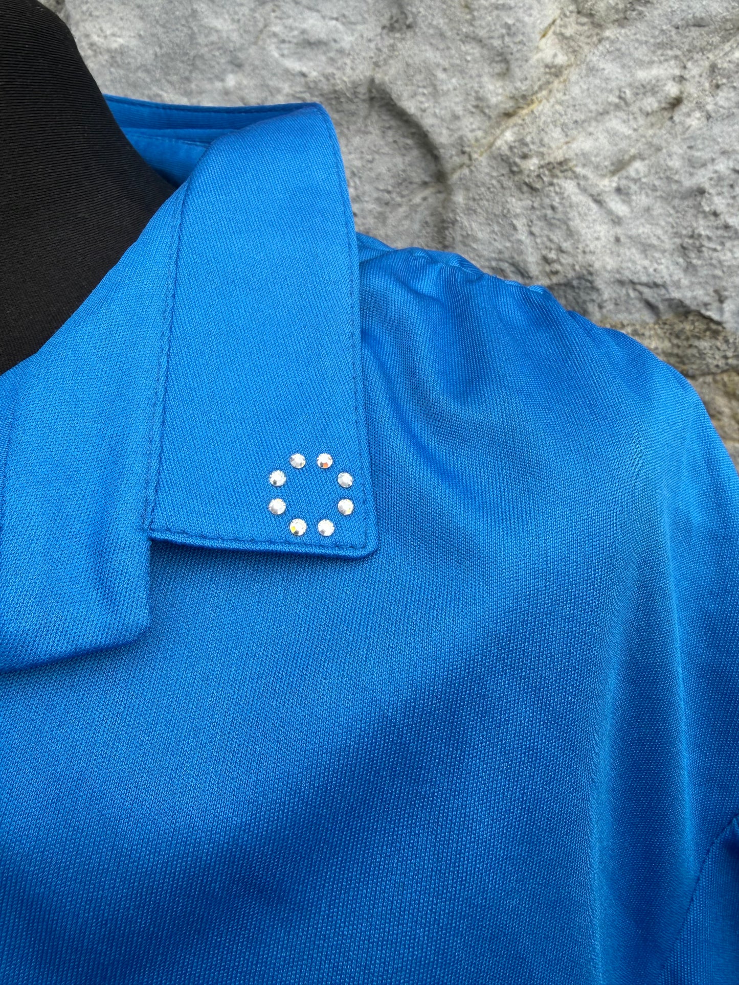 80s blue dress uk 12