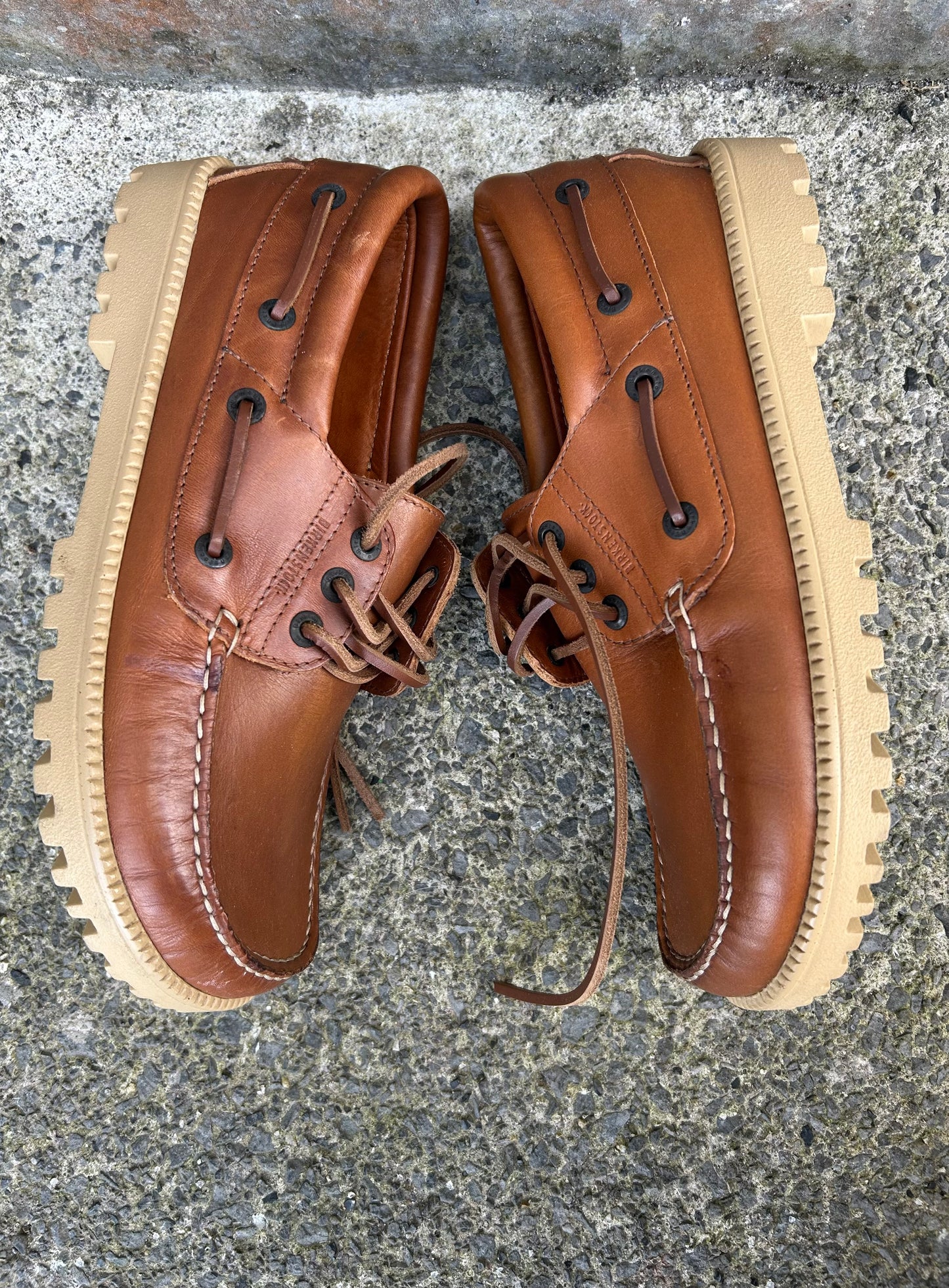 Leather Deck Style & Leather Lace Shoes  uk 5 (eu 38)