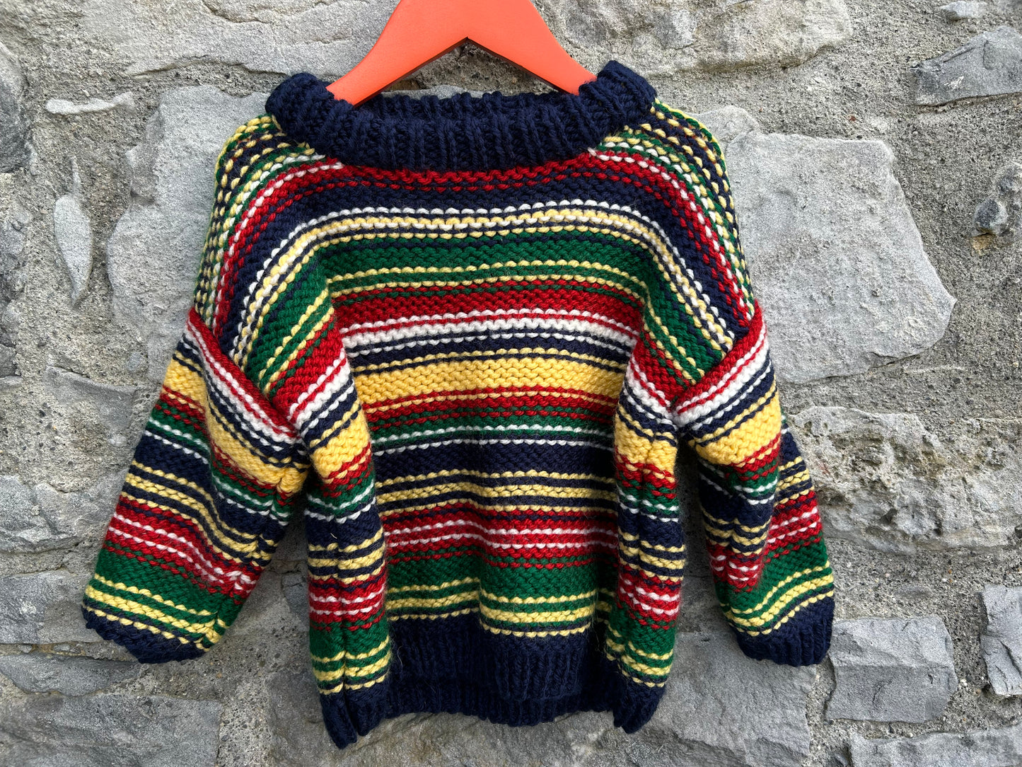Colourful stripes jumper  3-4y (98-104cm)