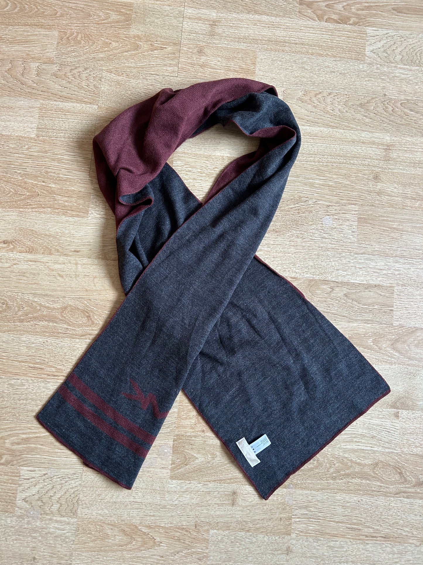 MK maroon & grey scarf