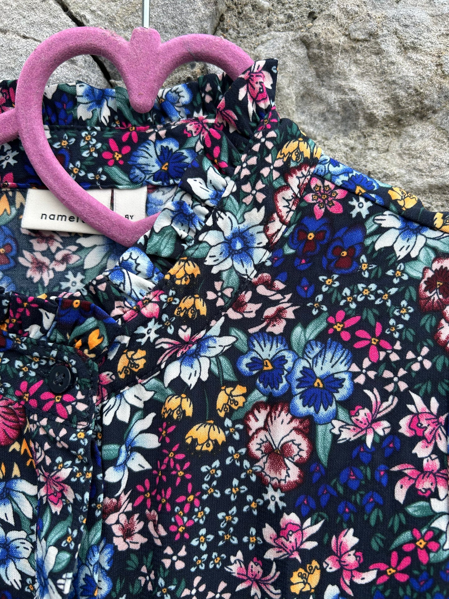 Colourful flowers jumpsuit  9y (134cm)