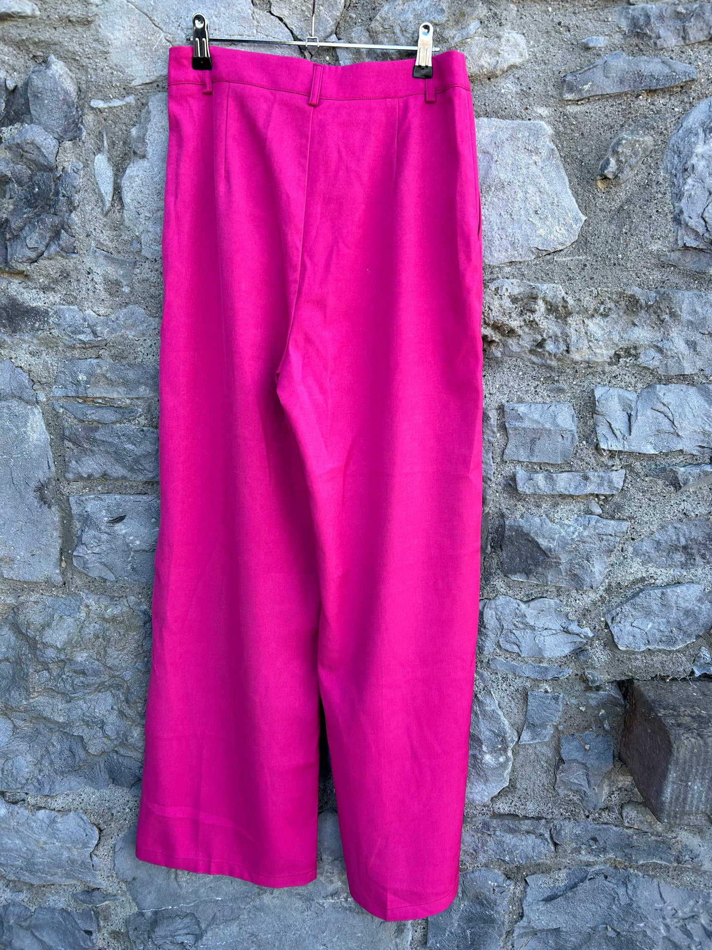 Pink wide leg pants uk 10