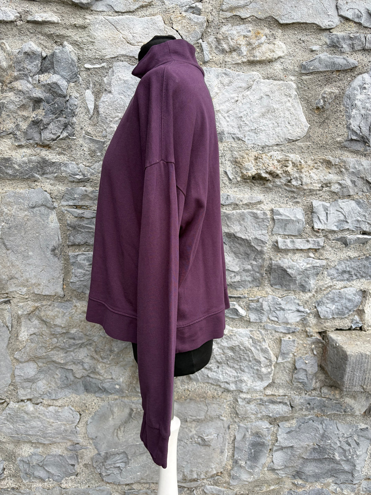 Purple After Class Funnel Neck Sweatshirt uk 12