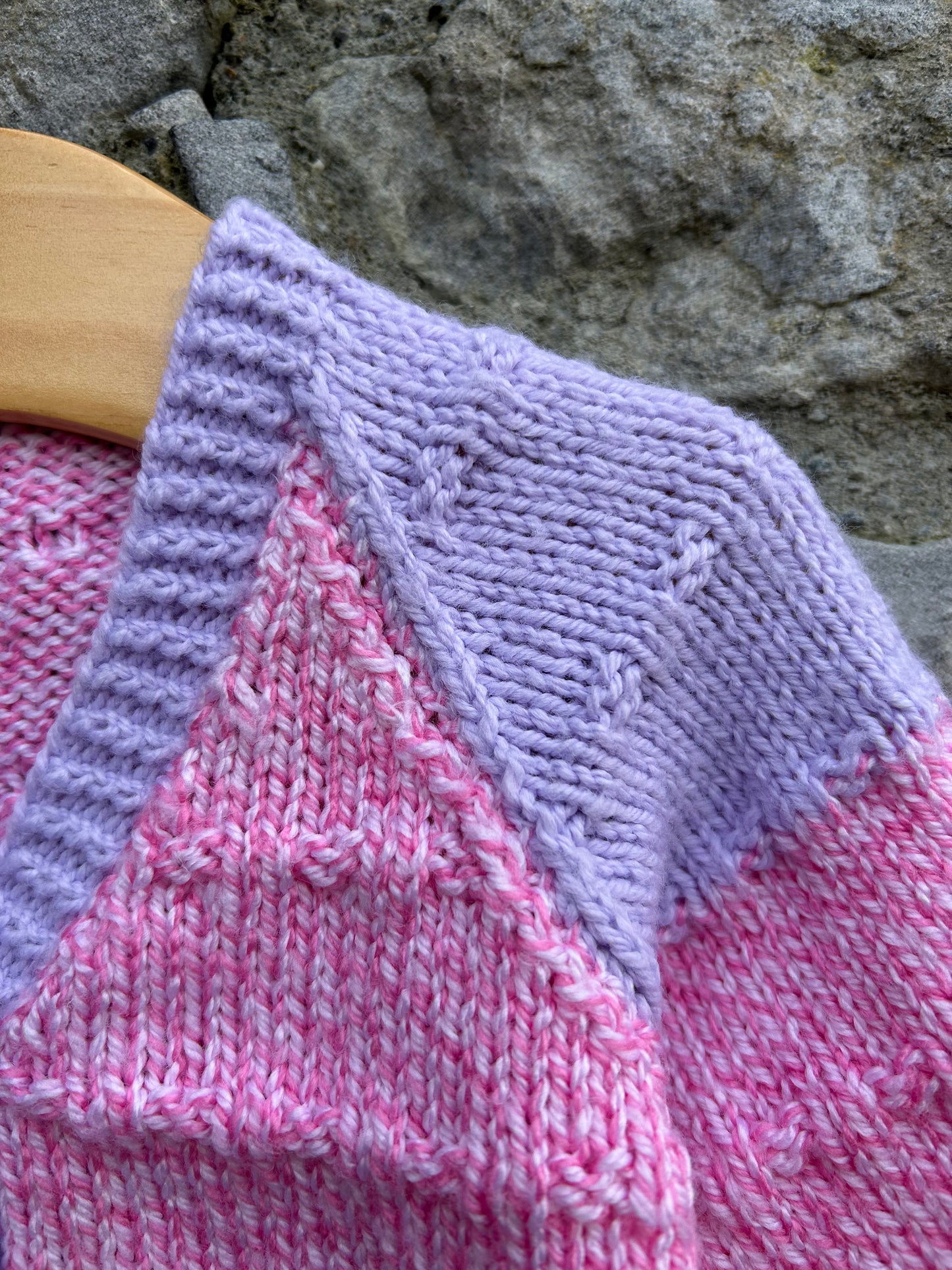 Pink&lilac cardigan 3-6m (62-68cm)