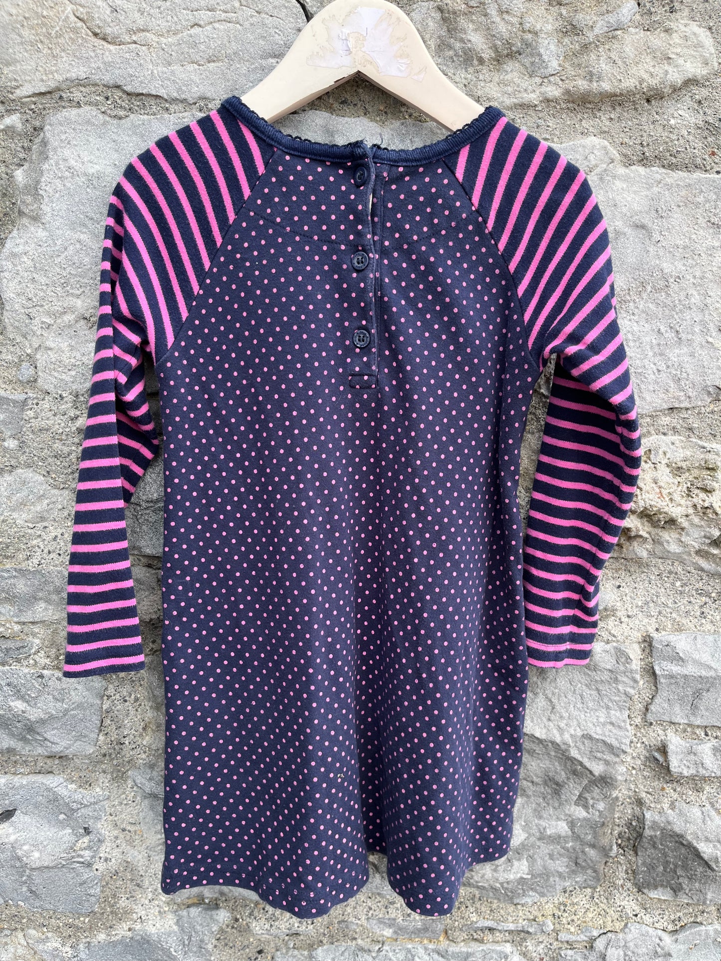 Llama navy dress  3-4y (98-104cm)