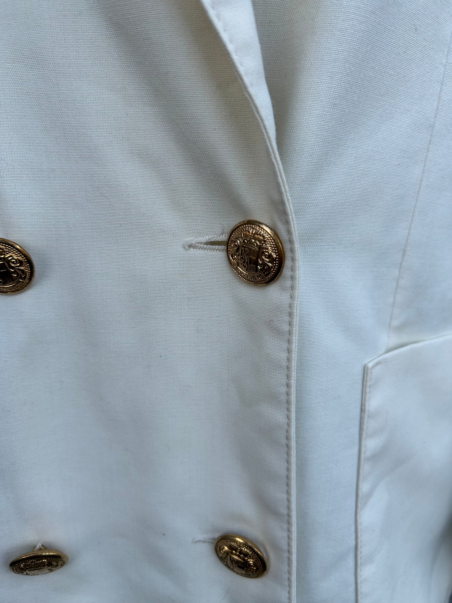 80s cream jacket uk 12