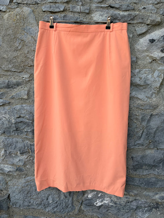 90s orange skirt uk 14