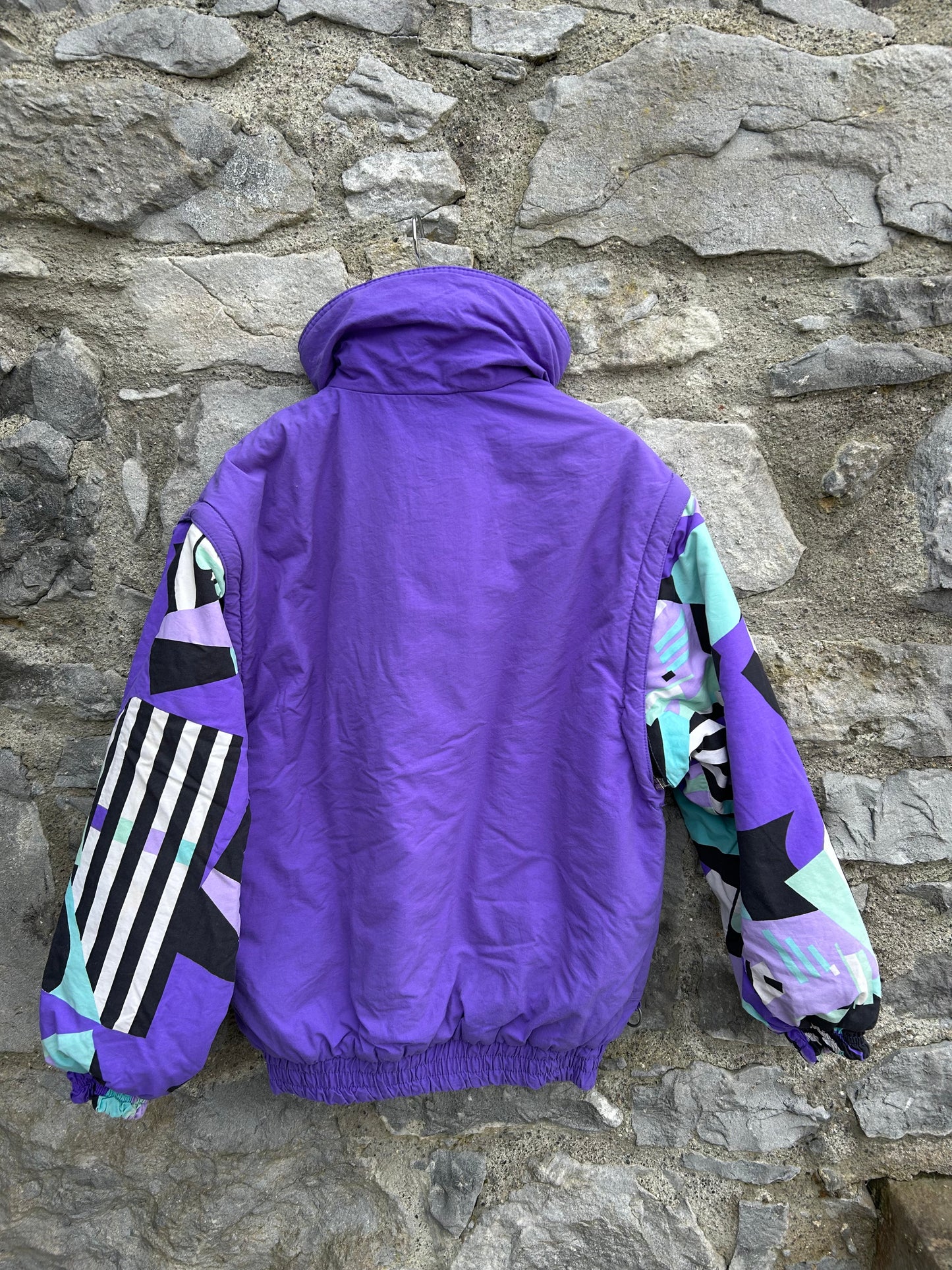 80s Purple abstract jacket  11y (146cm)