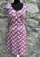 Load image into Gallery viewer, Purple clouds dress uk 6-8
