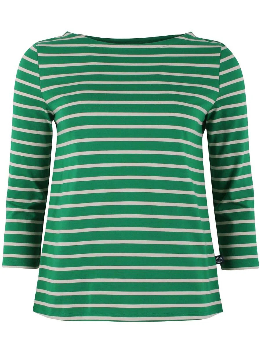 Green stripy top uk 8-10