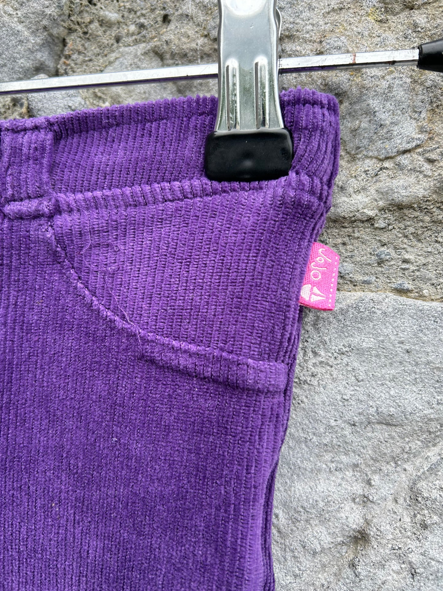 Purple ribbed leggings 2-3y (92-98cm)