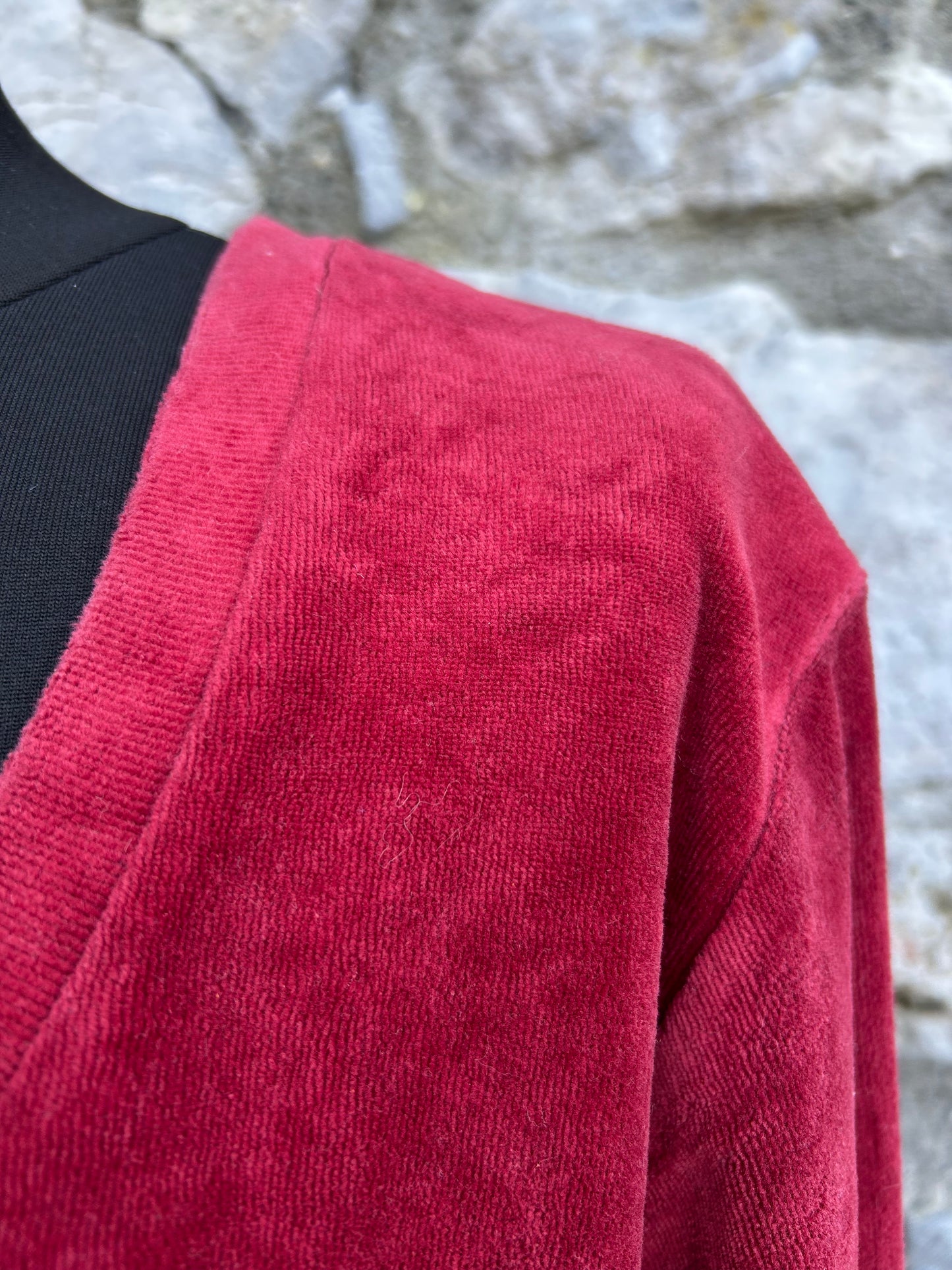 Maroon velvet dress uk 18-20