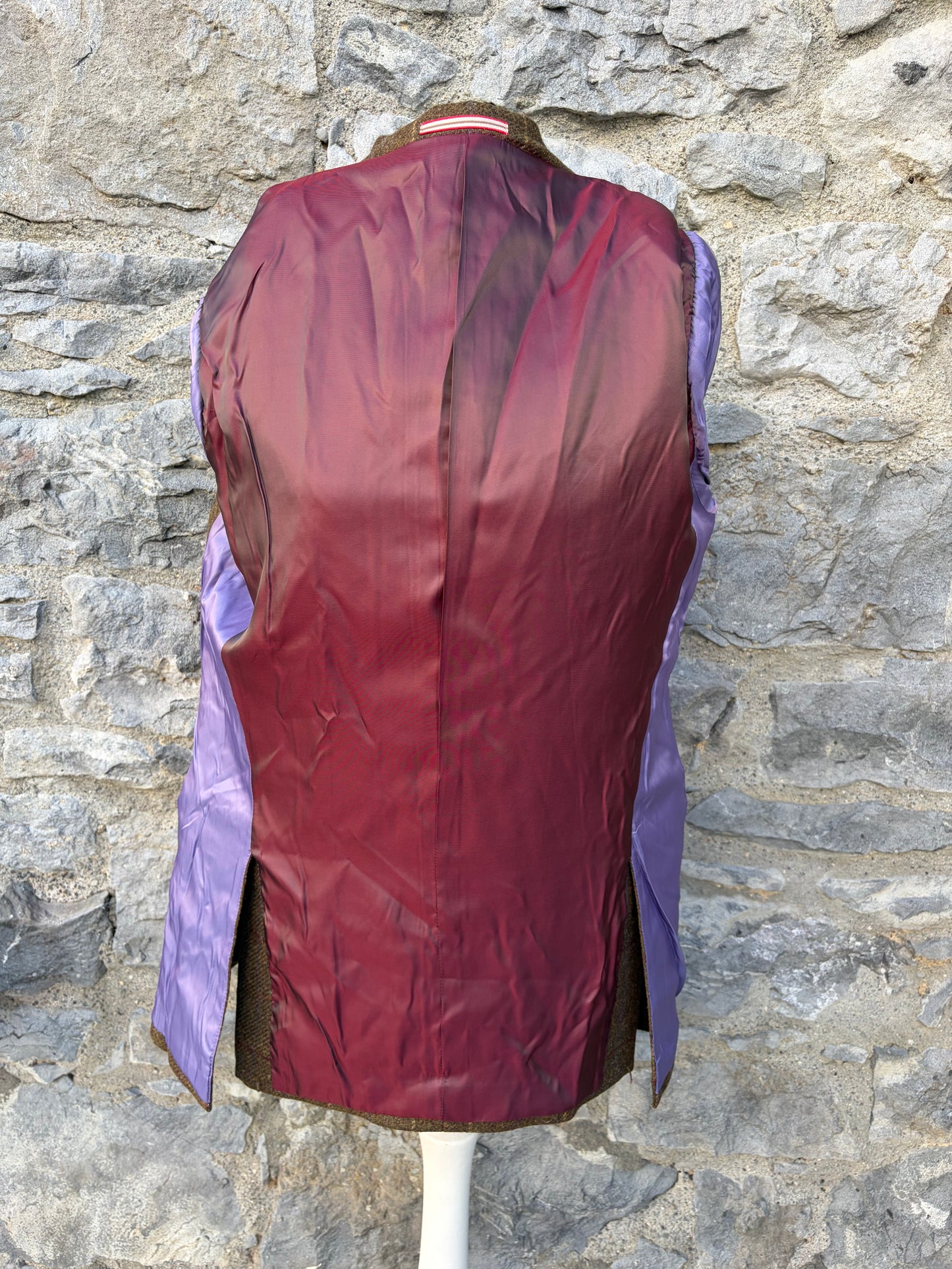 80s brown tweed jacket Large