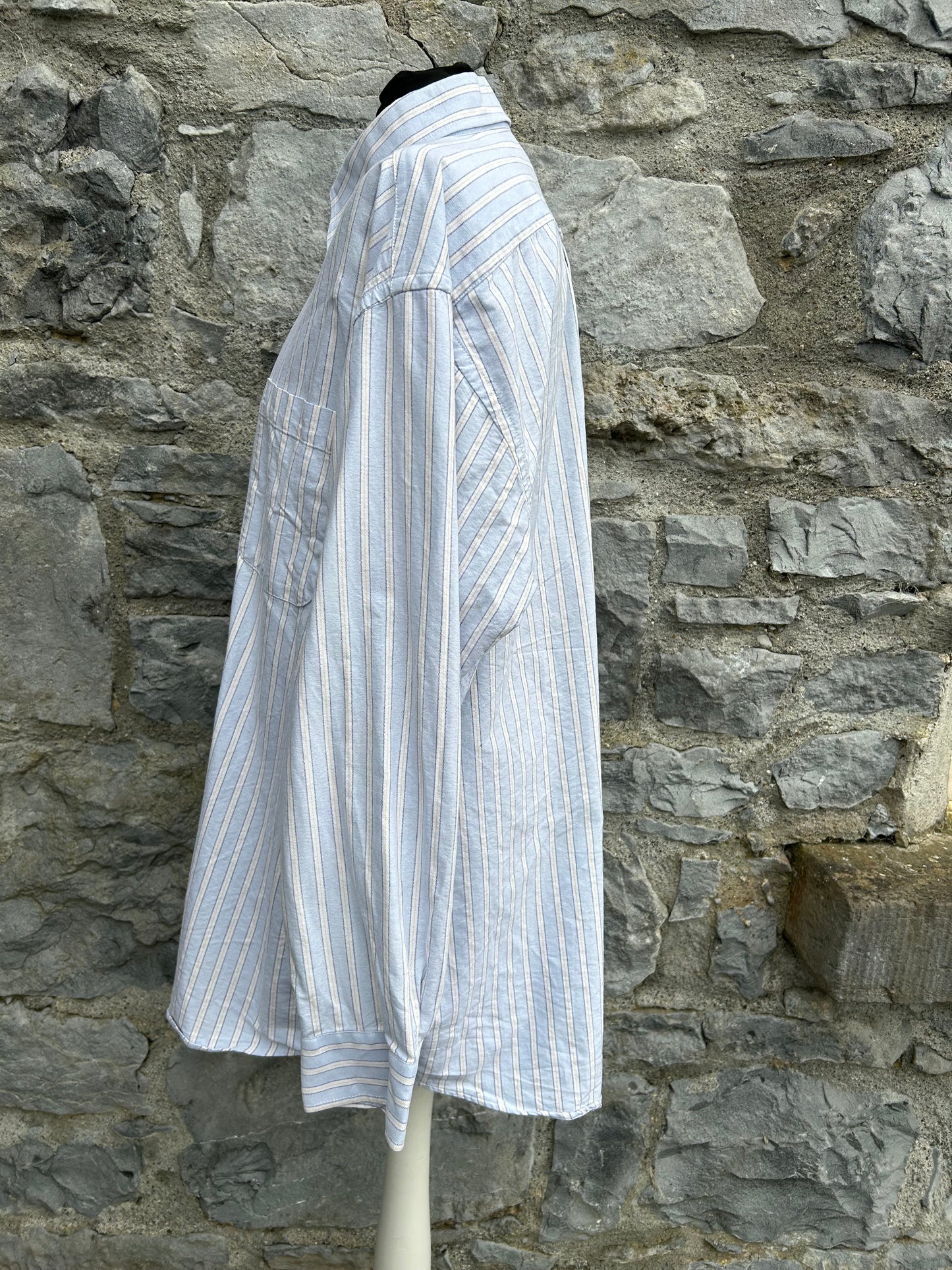 Blue stripy shirt Large